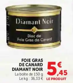 Super U Foie gras de canard diamant noir offre