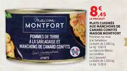 Super U Plats cuisinés aux manchons de canard confits maison montfort offre