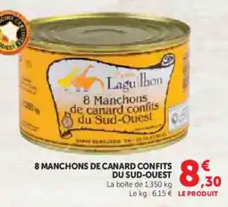 Super U 8 manchons de canard confits du sud-ouest offre