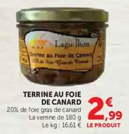 Super U Terrine au foie de canard offre