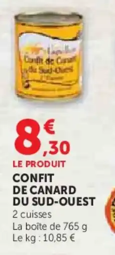 Super U Confit de canard du sud-ouest offre