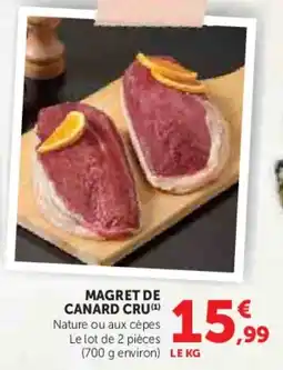 Hyper U Magret de canard cru offre
