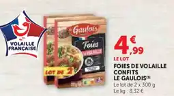 Hyper U Foies de volaille confits le gaulois offre