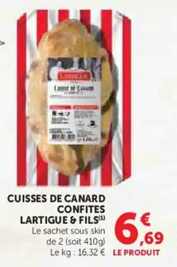 Hyper U Cuisses de canard confites lartigue & fils offre