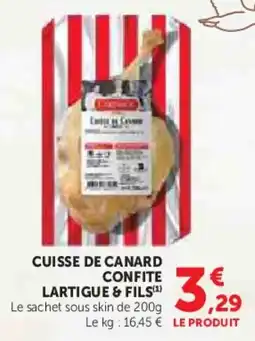 Hyper U Cuisse de canard confite lartigue & fils offre