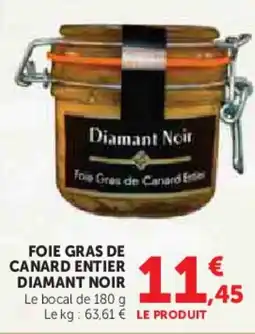 Hyper U Foie gras de canard entier diamant noir offre