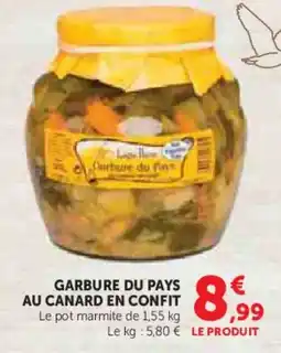 Hyper U Garbure du pays au canard en confit offre