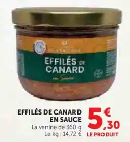 Hyper U Effilés de canard en sauce offre