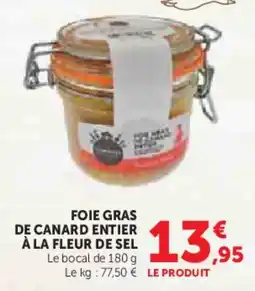 Hyper U Foie gras de canard entier à la fleur de sel offre