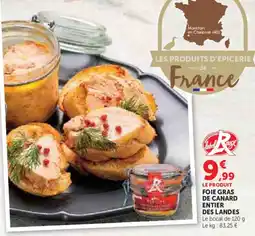 Hyper U Foie gras de canard entier des landes offre