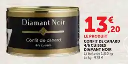 Hyper U Confit de canard 4/6 cuisses diamant noir offre