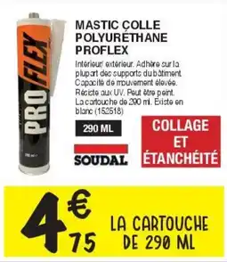 Chretien Matériaux Mastic colle polyurethane proflex offre