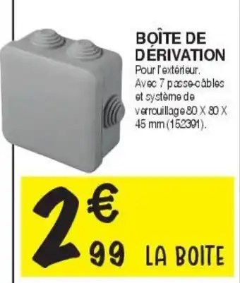 Chretien Matériaux Boîte de dérivation offre