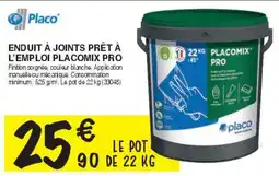 Chretien Matériaux Enduit à joints prêt à l'emploi placomix pro offre