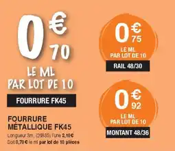 Chretien Matériaux Fourrure metallique fk45 offre