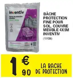 Chretien Matériaux Bâche protection fine pour sol couvre meuble 4x5m inventiv offre