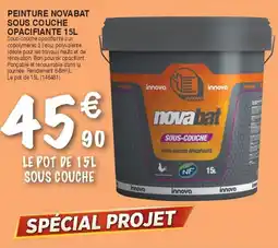 Chretien Matériaux Peinture novabat sous couche opacifiante offre