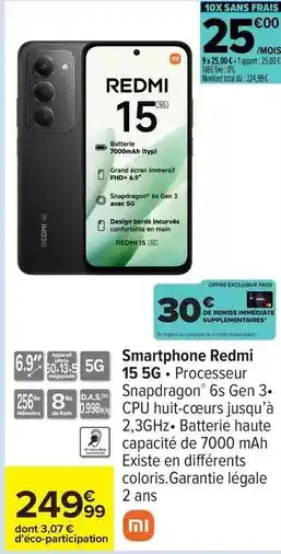 Total - smartphone redmi 15 5g