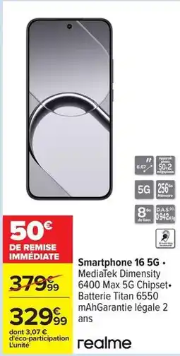 Carrefour Drive Ram - smartphone 16 5g offre