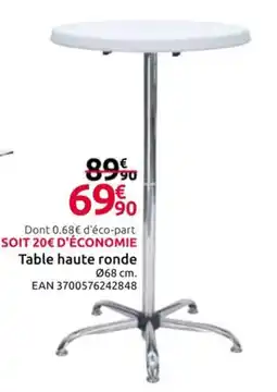Mr Bricolage Table haute ronde offre