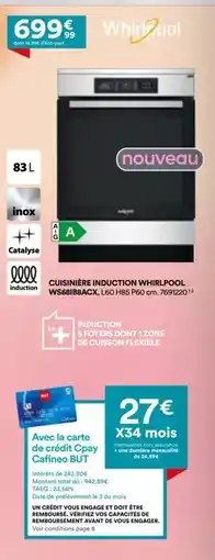 BUT Nespresso - cuisiner induction whirlpool offre