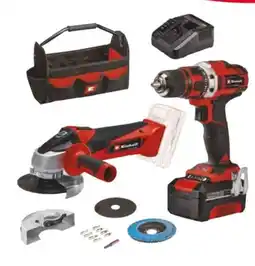 Mr Bricolage EINHELL Pack perceuse et meuleuse sans fil TE-TK 18/2 Li Kit offre