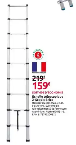 Mr Bricolage Echelle télescopique X-Scopic Brico offre