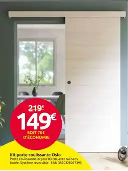 Mr Bricolage Kit porte coulissante Oslo offre