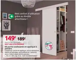 Mr Bricolage Kit porte coulissante en applique à offre