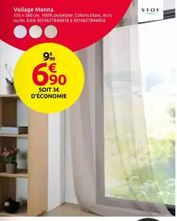 Mr Bricolage Voilage Monna offre