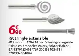 Mr Bricolage Kit tringle extensible offre