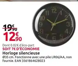 Mr Bricolage Horloge silencieuse offre