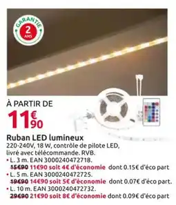 Mr Bricolage Ruban LED lumineux offre