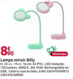 Mr Bricolage Lampe miroir Billy offre