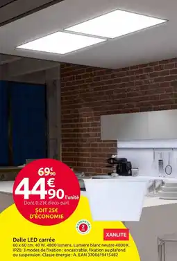 Mr Bricolage Dalle LED carrée offre