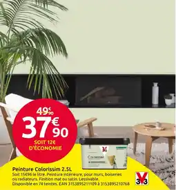 Mr Bricolage Peinture Colorissim offre