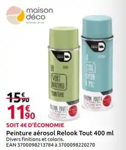 Mr Bricolage Peinture aérosol Relook Tout offre
