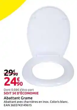 Mr Bricolage Abattant Grame offre