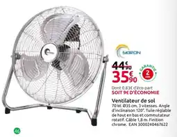Mr Bricolage SKIRON Ventilateur de sol offre