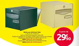 Mr Bricolage Boîte aux lettres k'ube offre