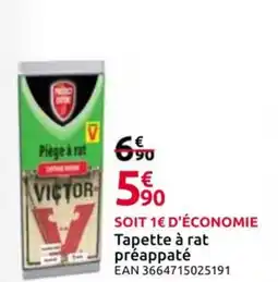 Mr Bricolage Tapette à rat préappaté offre