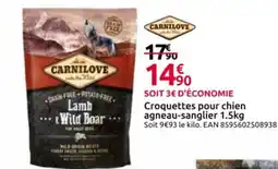 Mr Bricolage CARNILOVE Croquettes pour chien agneau-sanglier offre