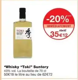 Monop' TOKI Whisky Suntory offre