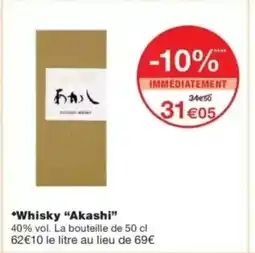 Monop' AKASHI Whisky offre