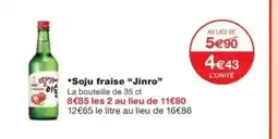 Monop' JINRO Soju fraise offre