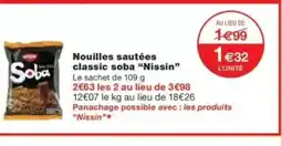 Monop' NISSIN Nouilles sautées classic soba offre