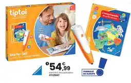 JouéClub Tiptoi starter set l'encyclopédie des p'tits curieux offre