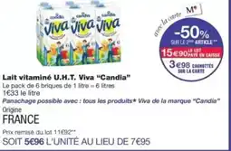 Monop' CANDIA Lait vitaminé U.H.T. Viva offre
