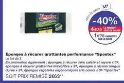 Monop' SPONTEX Éponges à récurer grattantes performance offre