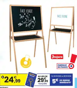 JouéClub Tableau en bois double face offre